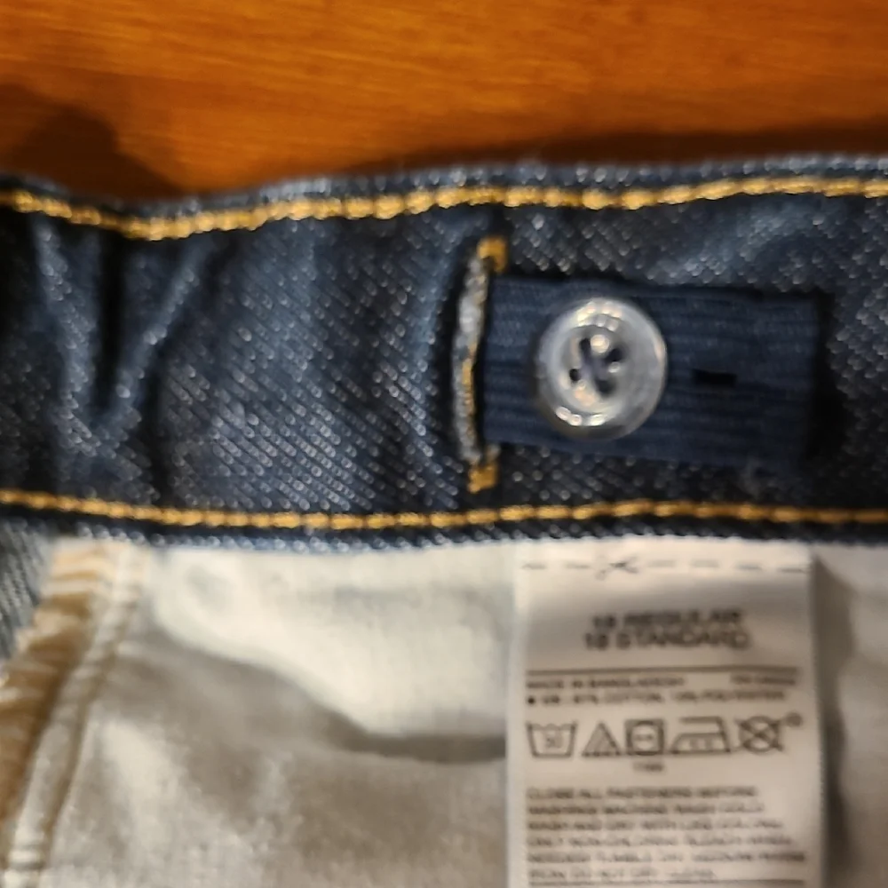 Old Navy Boys Skinny Jeans – Dark Rinse – Size 18 Regular Built In Elastic Flex